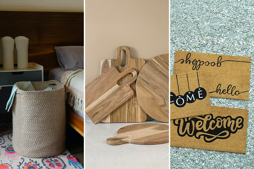 The Ultimate Trio for Home Décor: Cotton Rope Baskets, Coir Doormats ...