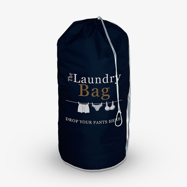 Drop Your Pants Here Laundry Bag With Shoulder Straps