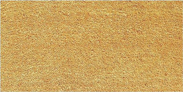 Large Beige Coir Doormat - 22x47" Basic Plain - Fine Living Co