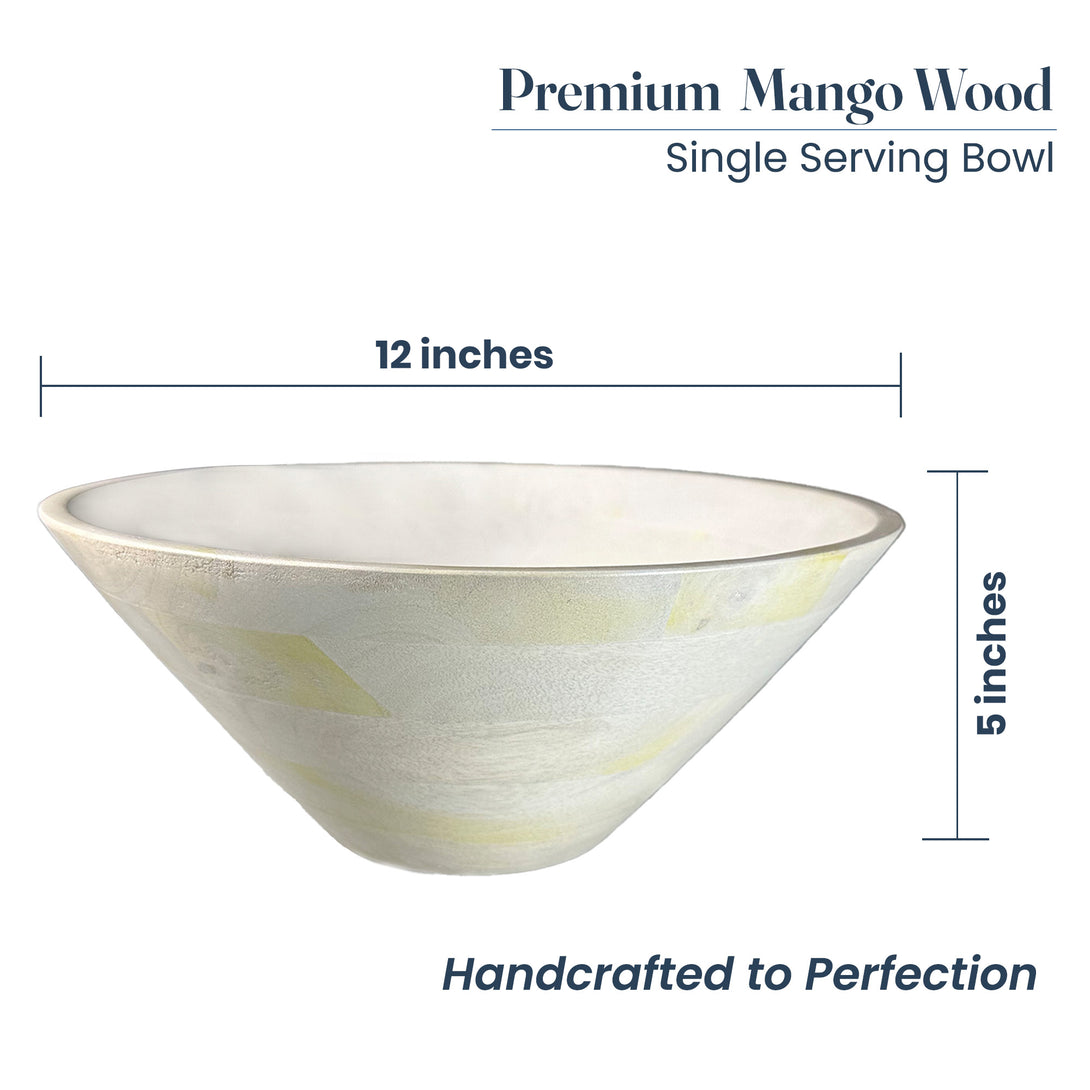 Fine Living Mango Wood Bowl