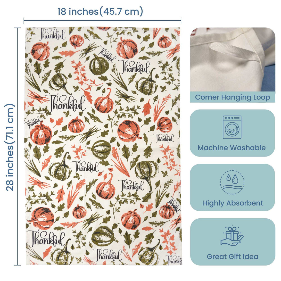 Fine Living Thankful Dishcloth Kitchen Towel